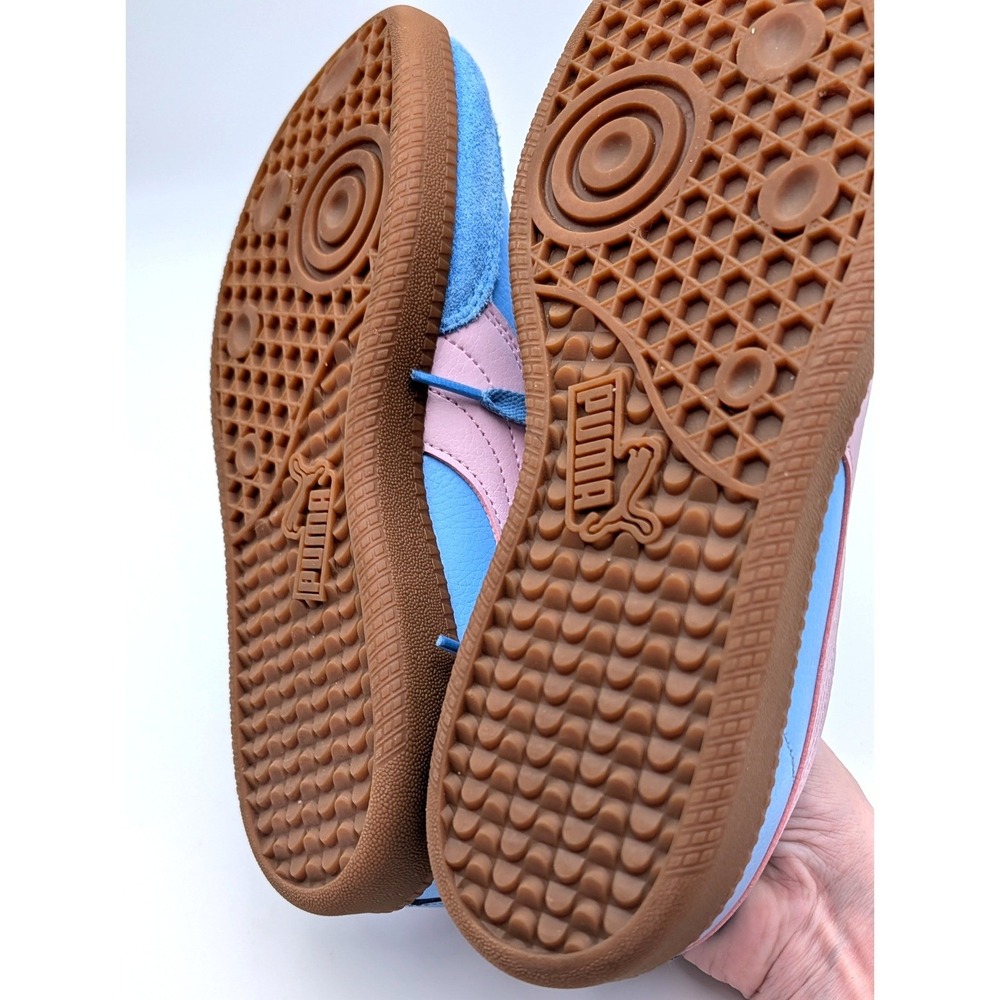 Puma Palermo Light Blue Pink Gum Sole Sneakers 401090-11 Womens 8.5 Low Top - Picture 6 of 6